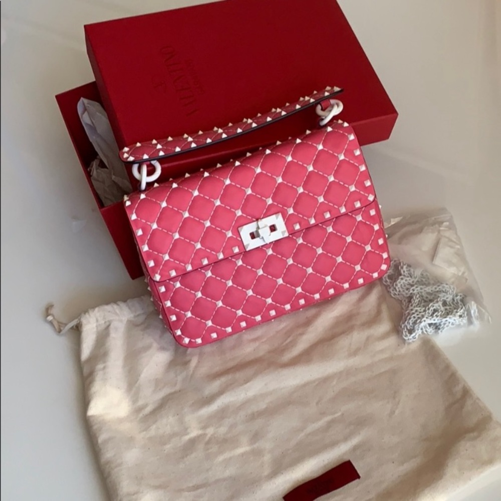 Valentino ❤️❤️Rockstud spike Purse in Medium - Picture 3 of 7